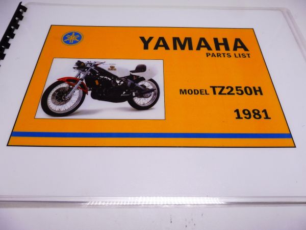 YAMAHA GENUINE PARTS MANUAL 1974 TZ250 TZ 250 