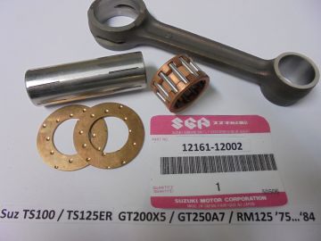 12161-12002 Rodset assy crank TS100/125ER/GT250/RM125 New pin 19x56 hollow