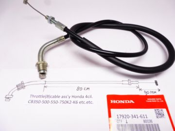 17920-300-000 800/90 Throttle (B) Cable 90L CB350 / CB500 / CB550 / CB750