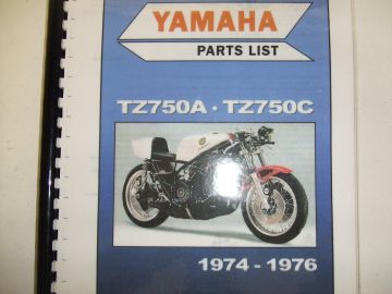 Partsbook TZ750 1974-1975-1976 combination