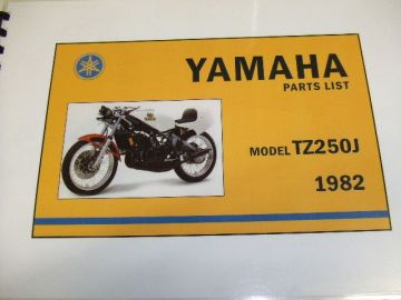Partsbook TZ250 J 1982 Yamaha racing