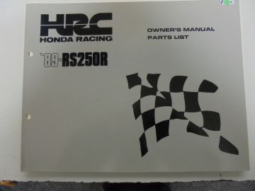Book parts/serv.manual combination.Honda RS250R 1989 Racing