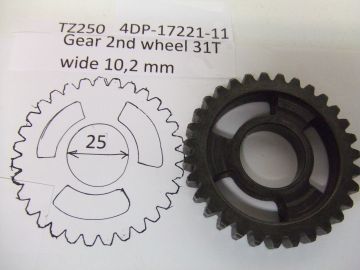 4DP-17221-11 Gear 31T 2nd wheel TZ250 4DP