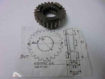 Gear gearbox RG500 racing 24 th see pict.& model