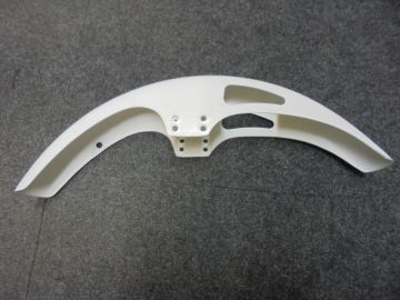 61100-166-000 white Mudgard front MB5 moped