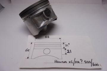 13102-429-000 Piston 88mm pin 21mm same model as XL500 1978 and later