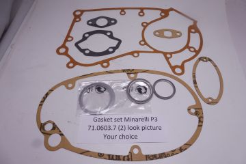 Gasketset FBM Minarelli compl. 71.603.7  P3(2) see picture >also pict.(1)< your choice  
