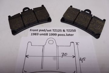 1RK/2KM/3LC/4TW-0045-00 Padset copy front TZ125/TZ250'83 till'99 poss.later