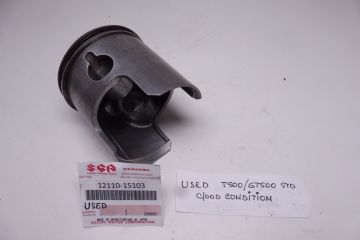 12110-15103 Piston assy used but good cond.Suz.T/GT500 R.H.size ring 70x1.5mm
