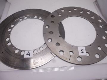 409-25831-00 Disc frontwheel(297mm)TZ250-350 till 1982 and TZ750 used see picture your choice No: 1 - 2 - 4 - 5 No: 3 sold
