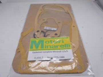 Gasketset Minarelli 125/5 '76 till '82  part nr:71.631.7 new