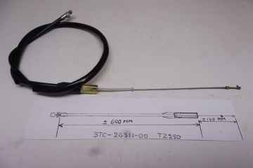 3TC-26311-00 Throttle cable Yamaha TZ250 '88-'89-'90 >see picture< new