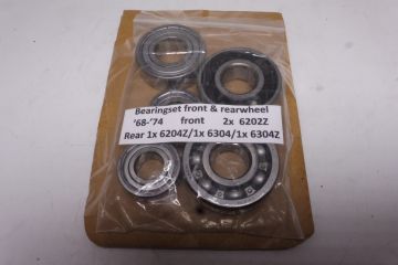 Wheel bearing set front and rearwheel Yam.TD2-3/ TR2-3 and TZ's250-350 till 1974 new