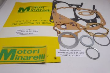 71.0645.7 / 71.0652.7 Gasket set (combination) Minarelli G1-G1 R 48cc autom.std and radial new