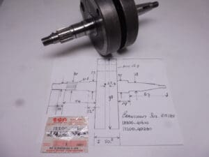 Alternative view of 12200-40200/41610 Crankshaft Suz.RM125 '78 '79 or '80?? see pict.