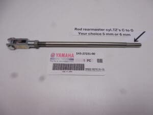 1H3-27231-00 Rod assy rear mast.cil.5 or 6mm to cil.Yam.TZ250/350 C-D-E new