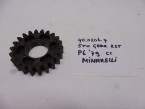 40.0206.7 Gear 5th  22T Minarelli P6 '79 gearbox new