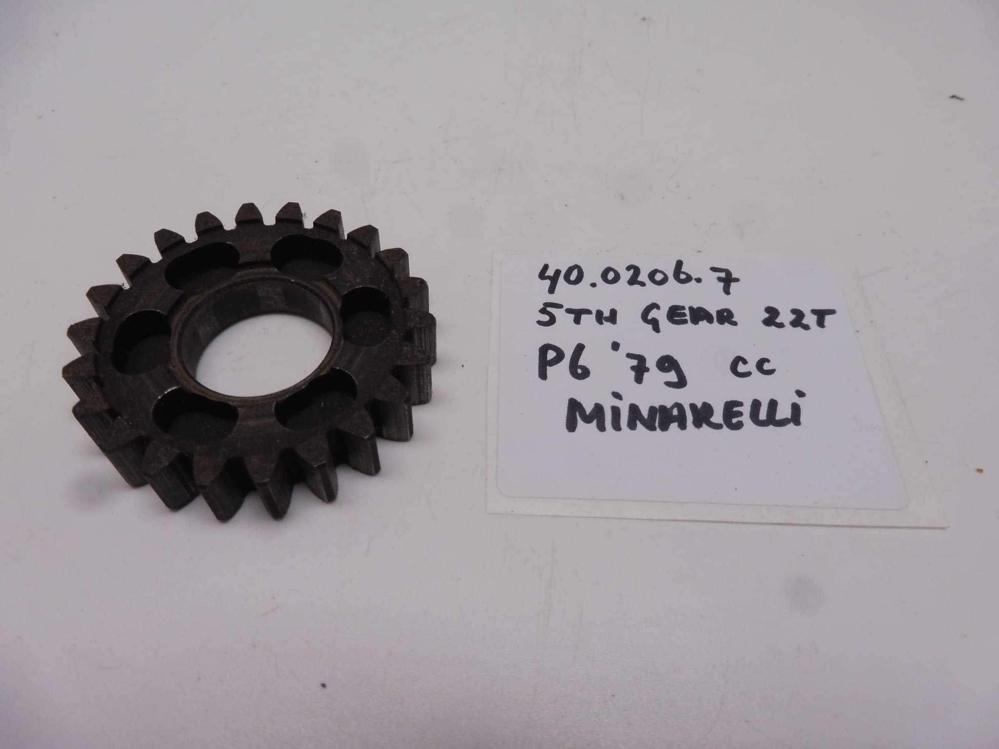 40.0206.7 Gear 5th 22T Minarelli P6 '79 gearbox new