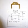 363-14187-00 Arm float carb TZ350 F-G / TZ250 H-J