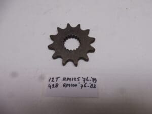 27511-41700-12T  Front sprocket RM 100'76-'79/RM 125 '76-'82 12T new