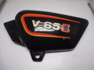 GU23476164 Frame cover L. black Moto Guzzi V65C used as new