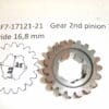 Yamaha - 5F7-17121-21 - TZ250 H/J en latere modellen - Transmission