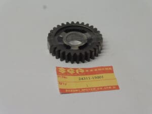 Suzuki New 1st driven 30T gear original part number; 24311-15001 | Theo Louwes Motors and Racing