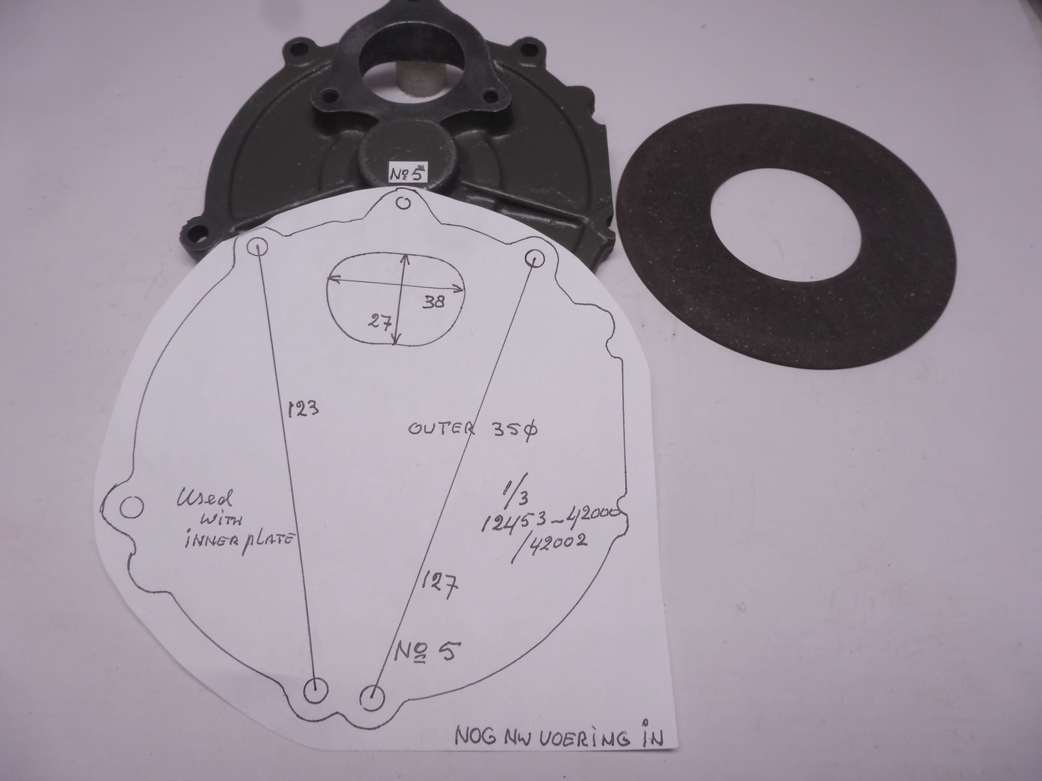 Suzuki Used with new inner plate seat outer 2 & 4 original Part number 12453-42000 / 12453-42002 used nw plate |Theo Louwes Motors and Racing