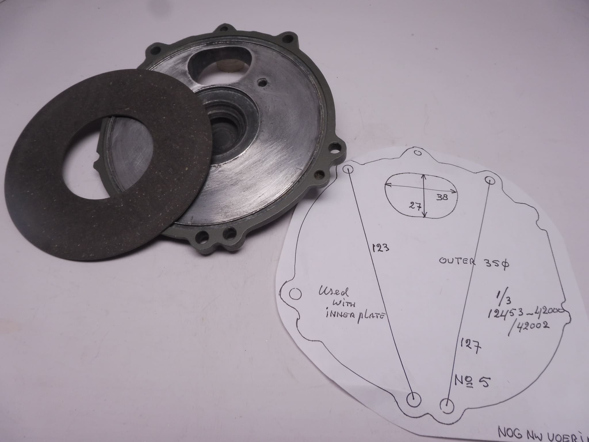 Suzuki Used with new inner plate seat outer 2 & 4 original Part number 12453-42000 / 12453-42002 used nw plate |Theo Louwes Motors and Racing