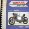 Yamaha - Partsbook Yamaha TZ750 '77 - '79 - TZ500 & TZ750 - Parts Book