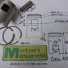 Minarelli - 62.0115.7 / 117.7 Piston assy 40mm - 80cc/P6 Corsa Corta/G1 automatic/P6/P3/P4/W3 - Piston