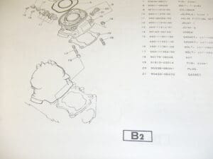 Yamaha - Partsbook Yamaha TZ250 J '82 - TZ250 H/J en latere modellen - Parts Book