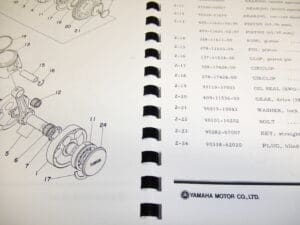 Yamaha - Partsbook Yamaha TZ750 '74'75'76 combination - TZ500 & TZ750 - Parts Book