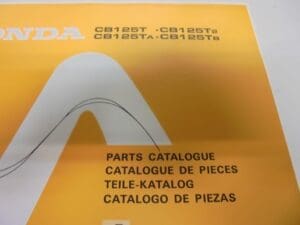 Honda - New partbook CB125 T/T2/TA/TB - CB125 - Parts Book