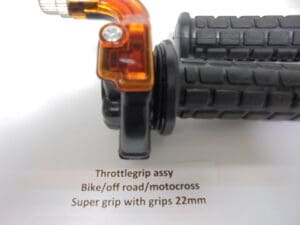 Alternative view of Throttle grip assy bike/enduro/off road/motocross etc.