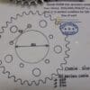 Honda - Sprocket rear Honda RS500 racing 33/34/35/37/39 T_1 - RS500 - Rear Wheel