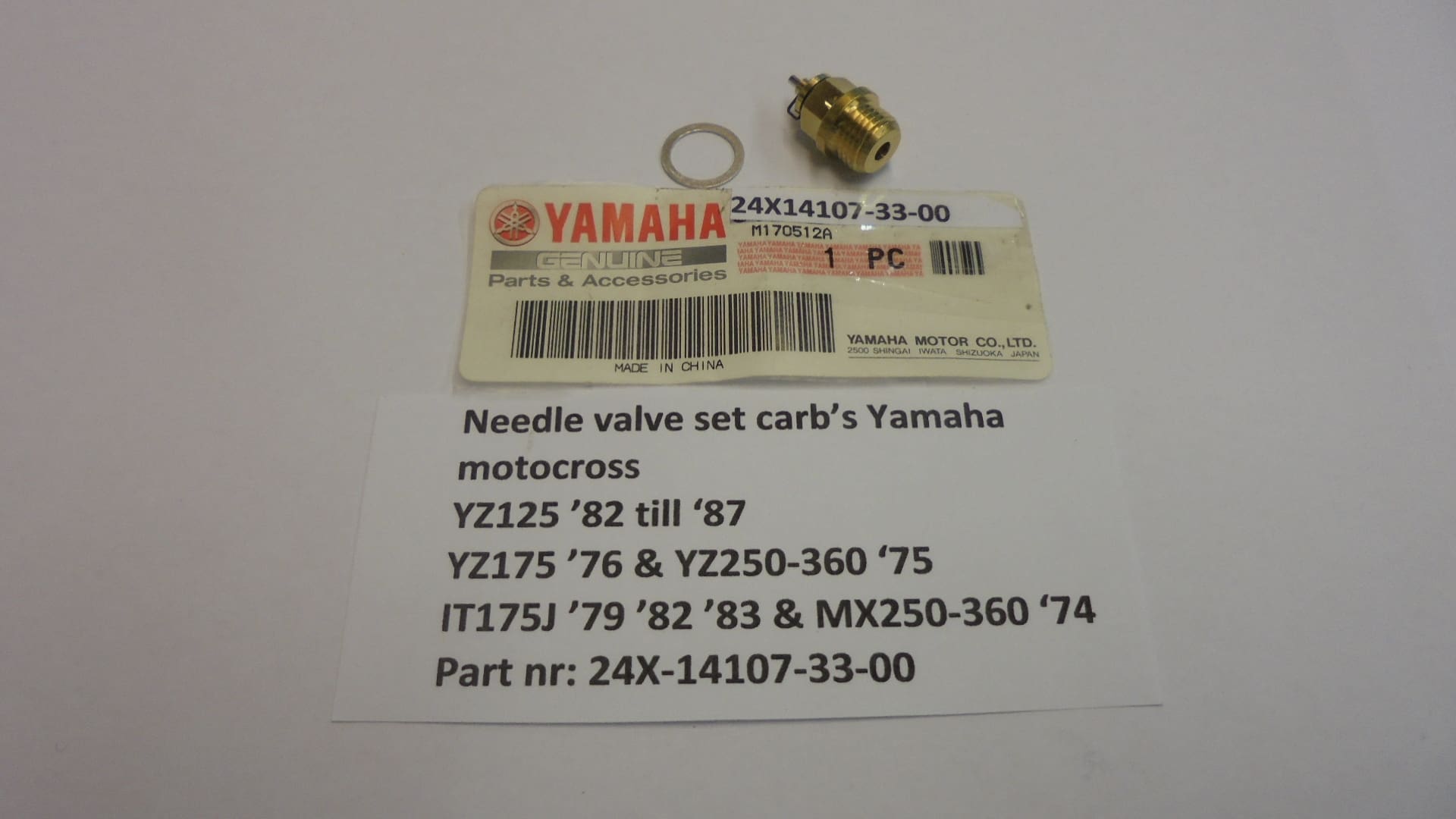 Yamaha - 24X-14107-33-00 - YZ125/YZ250 - Carburetor