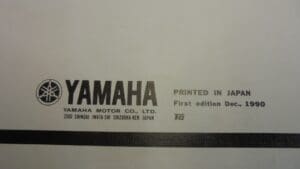 Yamaha - 3YL-28198-11-E1 - Part books/TZ250 - Parts Book