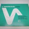 Honda - New partbook FT500 C - FT500 - Parts Book