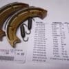 136-25130-00 Shoes drumbrake fr.and rear Yam.RS200 and XT550 models (size 150x25)