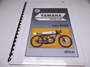 Yamaha - Partsbook Yamaha TA125 - TA125 - Accesories