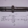5F7-17411-00 Shaft main 15T Yamaha TZ250H-J used but good condition