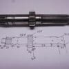 5F7-17411-00 Shaft main 18T Yamaha TZ250H-J used but good condition