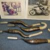 Exhaust ass'y Suzuki RGB racing 2 under and 2 upper as new sold to tom