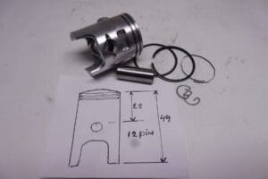 23.0102. 39.25 Piston ass'y 39.25 Franco Morini automatic new