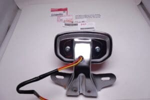 33701-300/323 etc.Tail light/nr.plate assy Hon/Yam/Kaw/Suz etc super in chrome