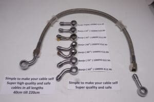 make your brake/clutch cables self all models see picture>each<