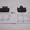 1RK/3LC/4TW-W0045-00 / W0046-00.Padset rear Yamaha TZ125-250 '83-'99 copy new Nr:1 or Nr:2