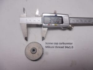 Mikuni screw cap carburetor thread 34x1.0