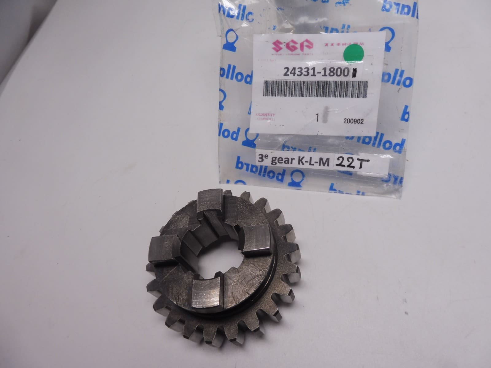 24331-18001 Gear 3e drive 22t Suzuki TT350 1968 and later